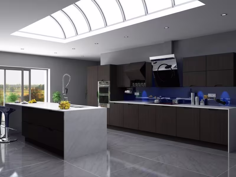 vinyl wrapped Metropole kitchen